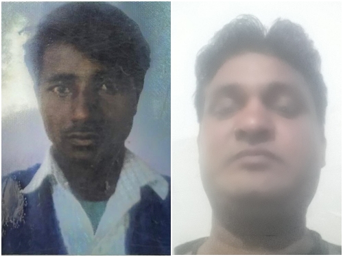 मृतक हंसराम (बाएं) और आरोपी जितेंद्र (दाएं)।