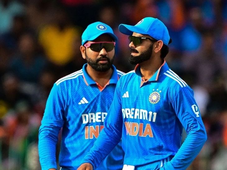 13 अगस्त को जारी ICC रैंकिंग में रोहित दूसरे और कोहली चौथे स्थान पर थे। - Dainik Bhaskar