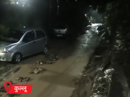 Flash flood in Shastri Nagar, Kullu