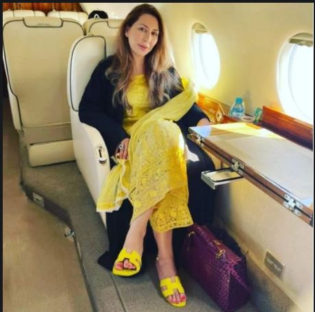 ये तस्वीर इमरान की पत्नी बुशरा की खास दोस्त फराह गोगी की है। जिस दिन इमरान की सरकार गिरी उसी दिन फराह मुल्क से फरार हो गईं थीं। उन पर पाकिस्तान में कई केस दर्ज हैं।