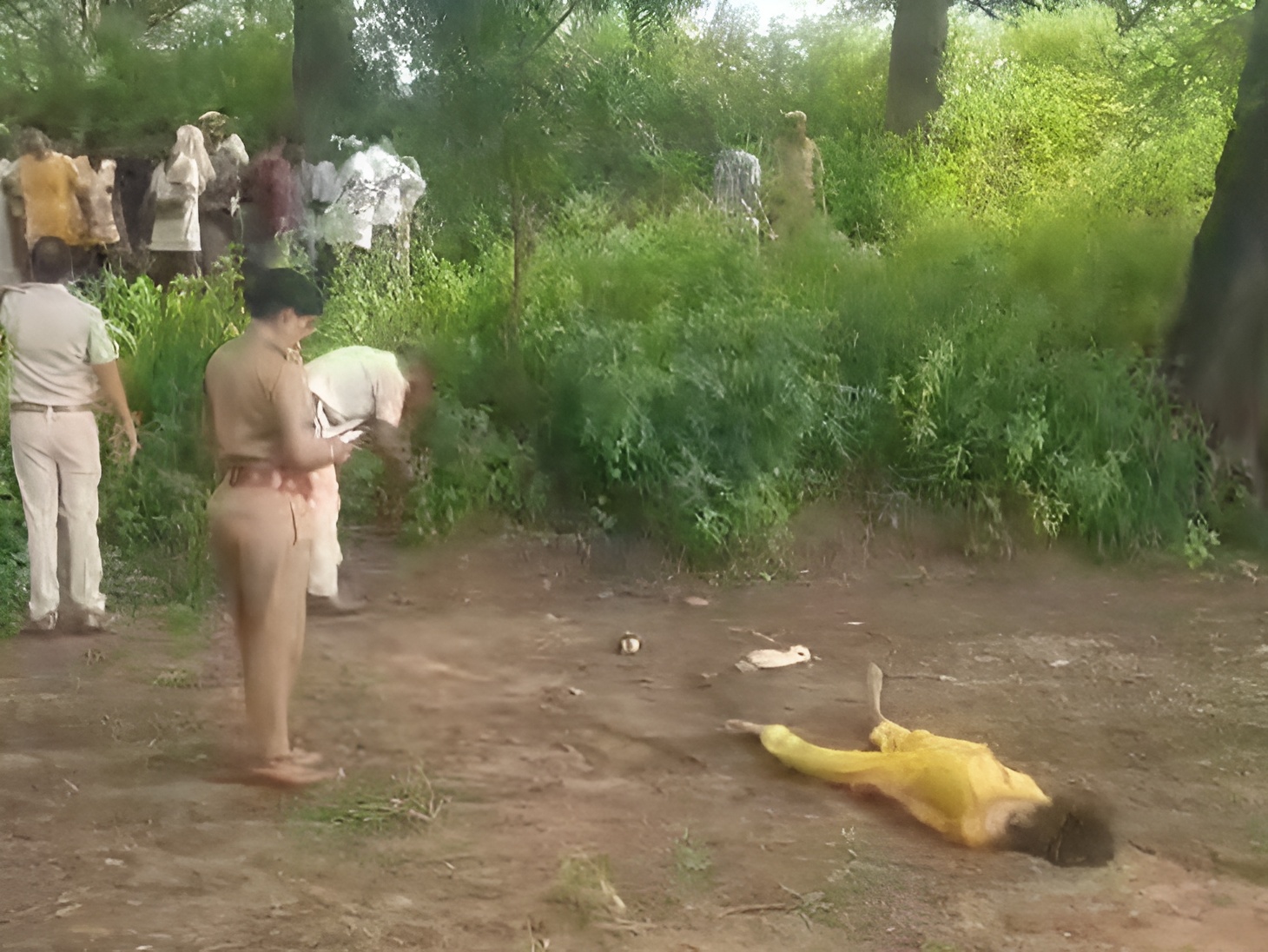 Police reached the spot on the information of the dead body in the fields.