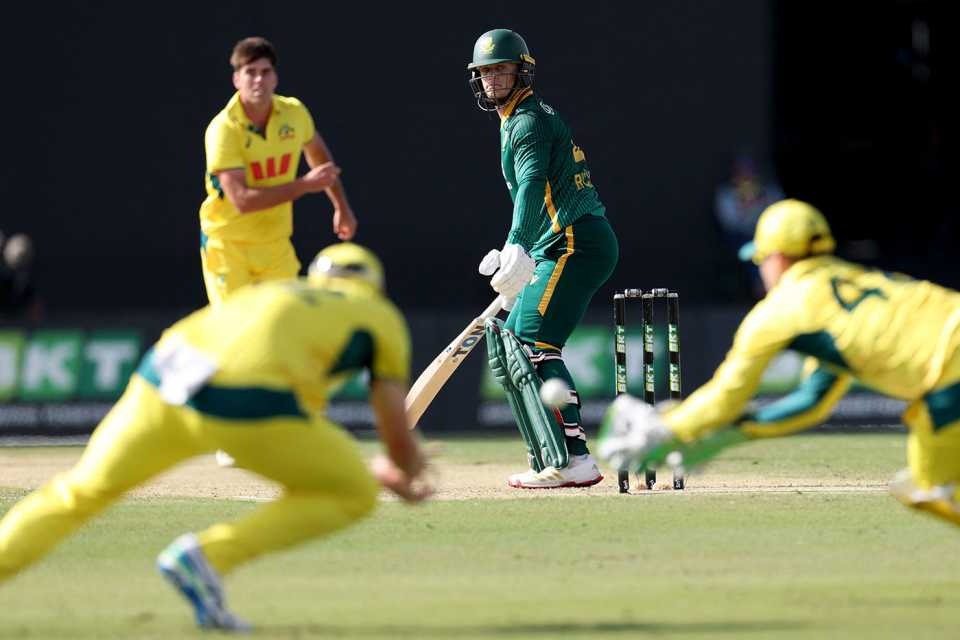 Ryan Ricelton's catch was caught by wicketkeeper Josh English.