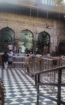 Banke Bihari Temple's tomorrow afternoon scene.