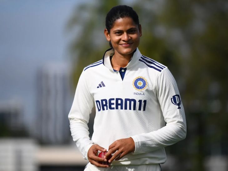 Radha Yadav has taken 2 wickets in the first innings.