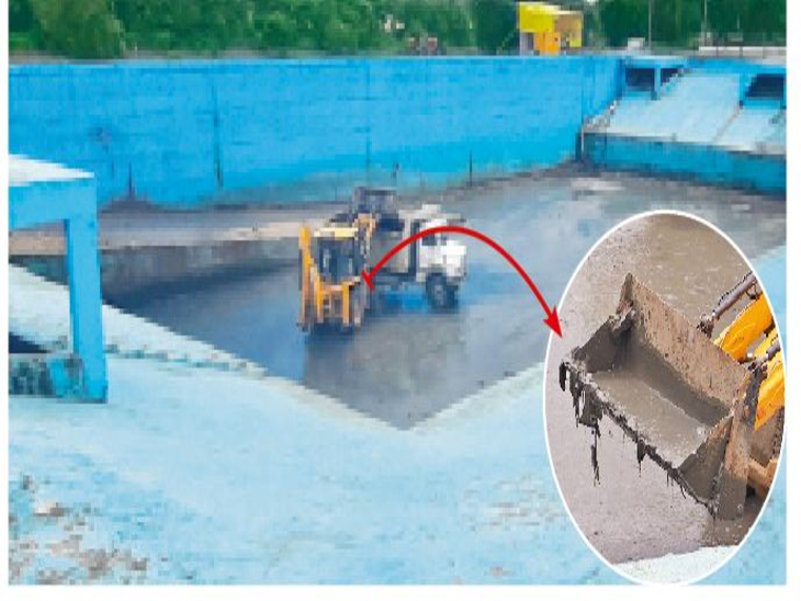 Cleaning of the immersion pool continues, water will be filled on 26th