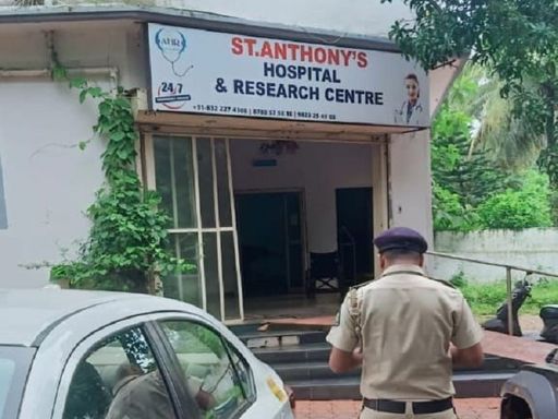 गोवा का वह अस्पताल, जहां सोनाली फोगाट का पार्थिव शरीर रखा गया था।