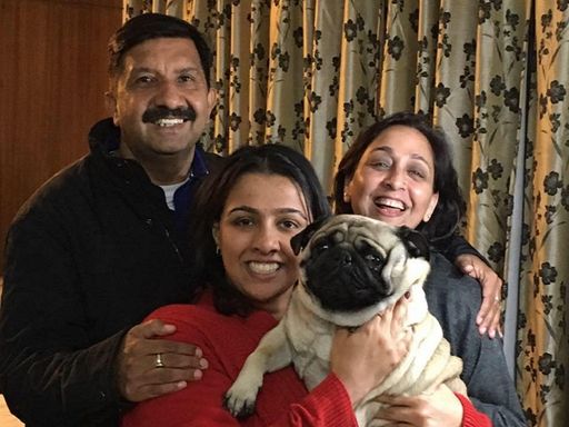 File photo of faith with father Mukesh Agnihotri and mother Simmi Agnihotri.