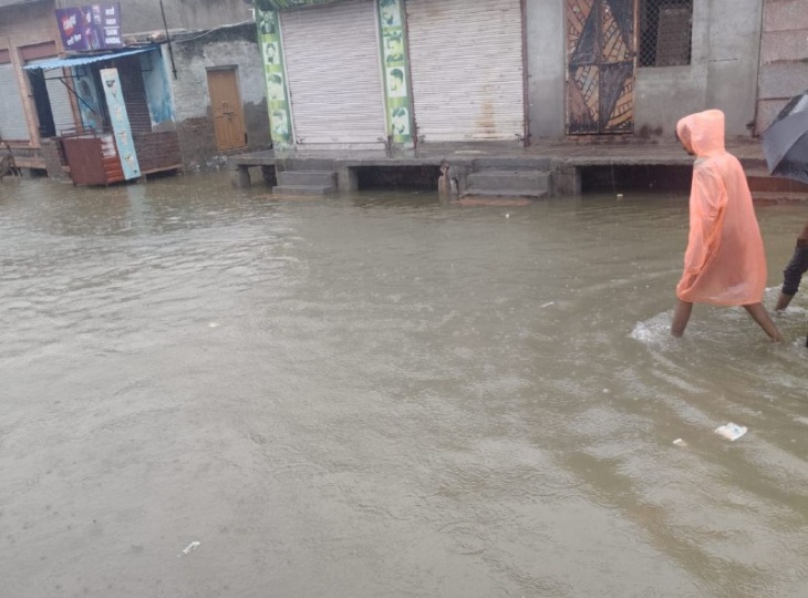 पाली शहर के नया गांव पठान कॉलोनी की स्थिति।