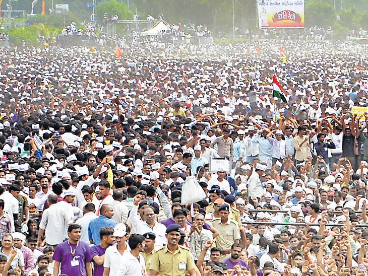 अहमदाबाद के जीएमडीसी मैदान में हुई रैली की फाइल फोटो।