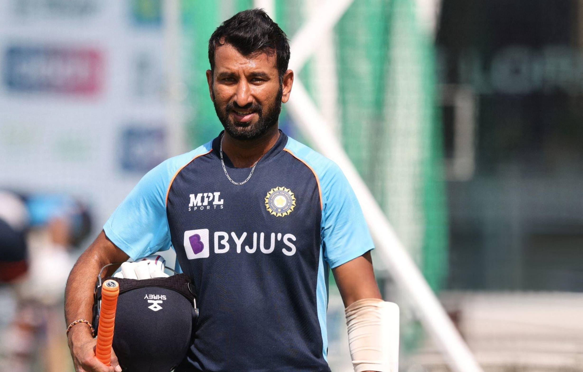 Cheteshwar played his first under -19 match in Rajkot in the year 2003.