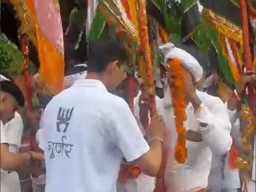 यात्रा 28 अगस्त को भगवान देवनारायण मंदिर, जोधपुरिया निवाई पहुंचेगी।