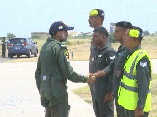 The Air Force chief joined hands with the posted airbase on the Nal airbase.