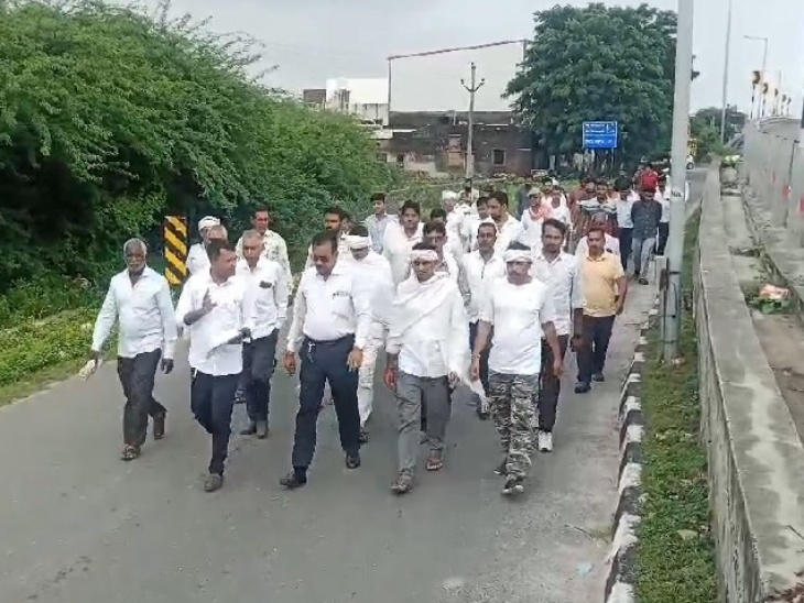 सर्वसमाज ने की कैटरिंग व्यवसायी के हत्यारों को सजा दिलाने की मांग।