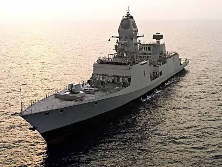 NS Himgiri has been created by Kolkata's Garden Reach Shipbuilders and Engineers (GRSE). - Dainik Bhaskar