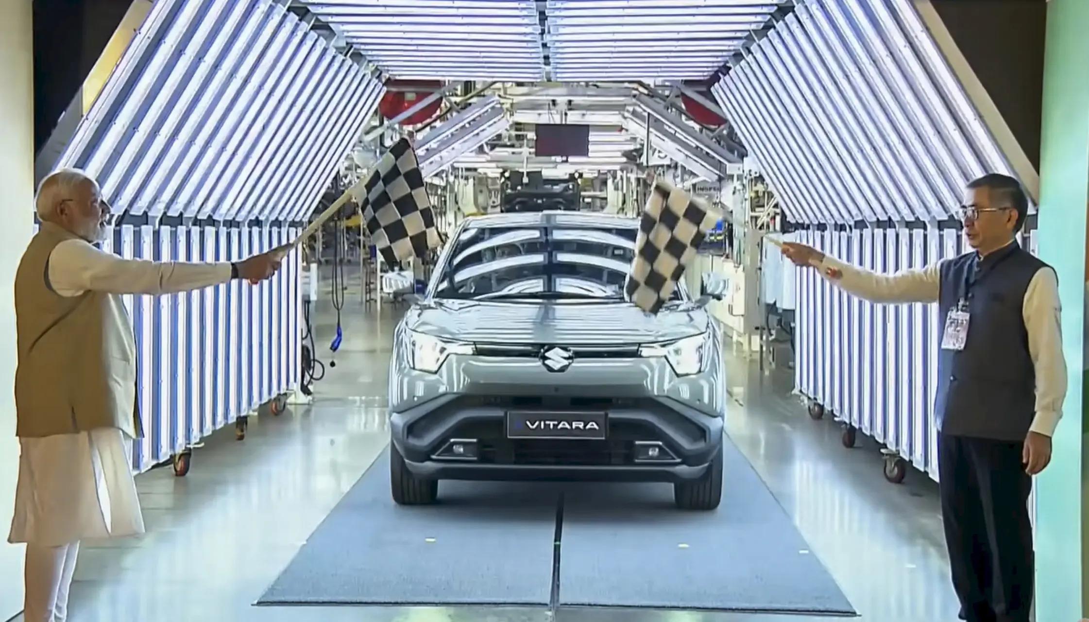 Electric SUV has been produced from February-2025 in Suzuki Motor Gujarat Private Limited plant.