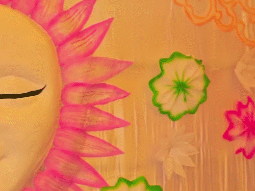 राजनांदगांव में स्वर्ग लोक की थीम पर पंडाल।