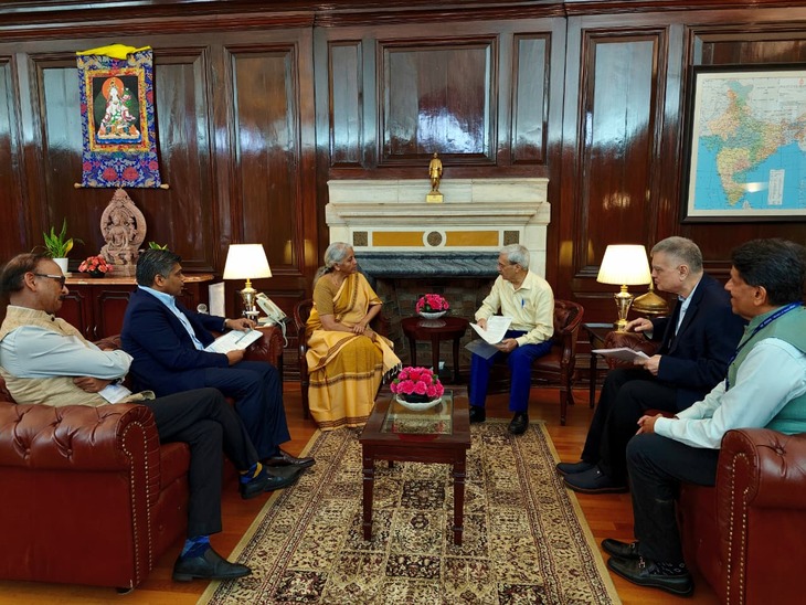 Fieo delegation meeting Finance Minister Nirmala Sitharaman.