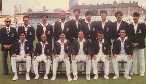 Roger Binny (above right to third) played the lead player in the 1983 World Cup.