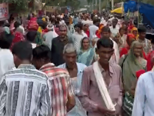 नाचते-गाते और भर्तृहरि के जयकारे लगाते हुए श्रद्धालु भक्ति के रंग में डूबे नजर आए।