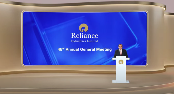 Jio's 48th AGM was conducted online only through video conferencing (VC).