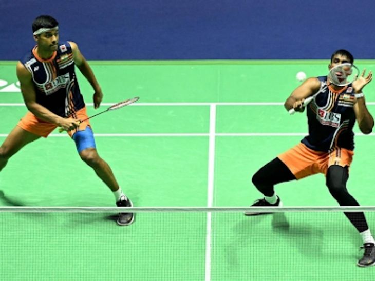 Satvikasairaj Rankireddy and Chirag Shetty won the bronze medal at the BWF World Championship 2022. - Dainik Bhaskar