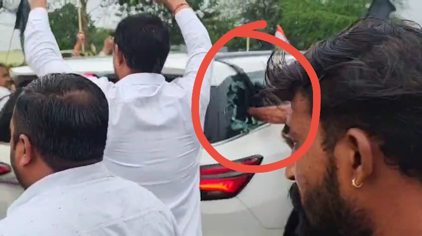 जीतू पटवारी की कार का कांच फोड़ने वाला अरेस्ट:  रतलाम पुलिस ने भेजा जेला; बोला- गुस्से में फोड़ दिया था – Ratlam News