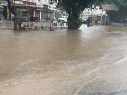 श्री गुरु रविदास चौक से मॉडल टाउन की ओर जाती सड़क।