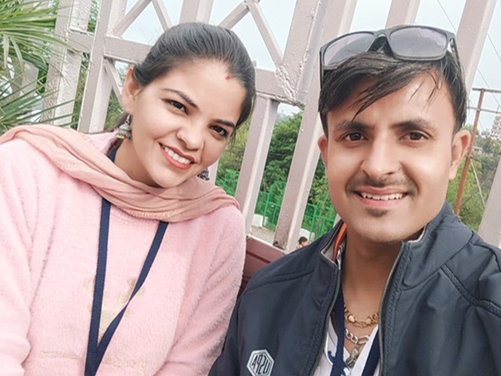 Preity Malik with her husband Rahul Malik. File photo