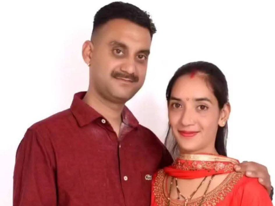 गुरप्रीत सिंह और उसकी पत्नी भारती। (फाइल फोटो)