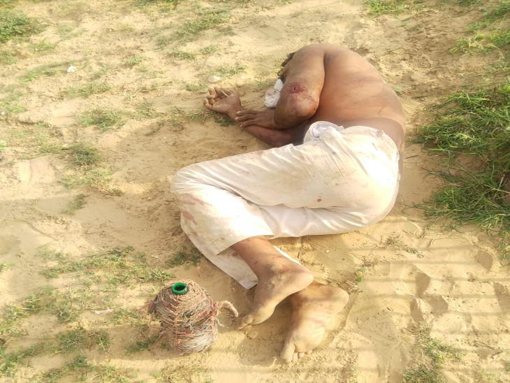 मृतक खेत सिंह पर हुआ जानलेवा हमला।