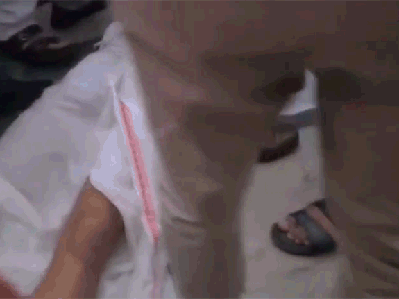 भाजपा के चीफ व्हिप शंकर घोष सदन से बाहर किए जाने के दौरान गिर गए।