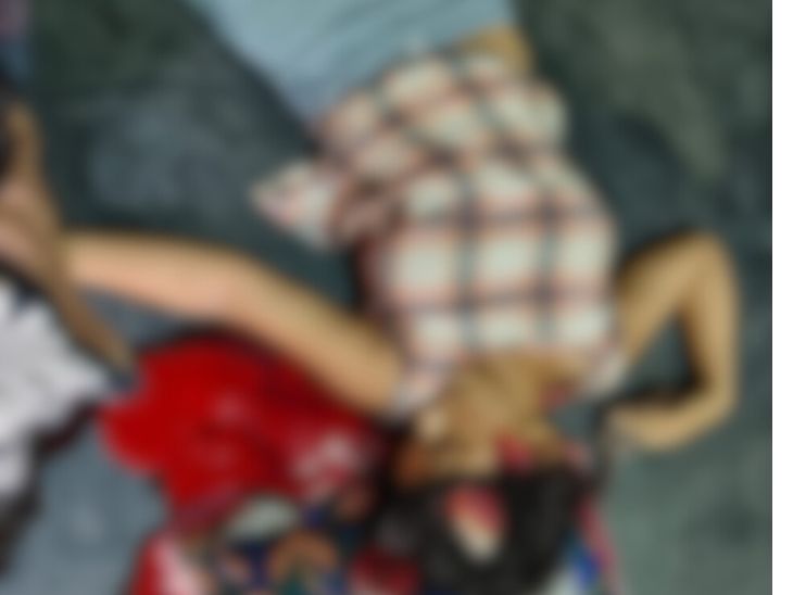 This picture is on Sunday, when Manvi's body was found soaked in blood in his room.