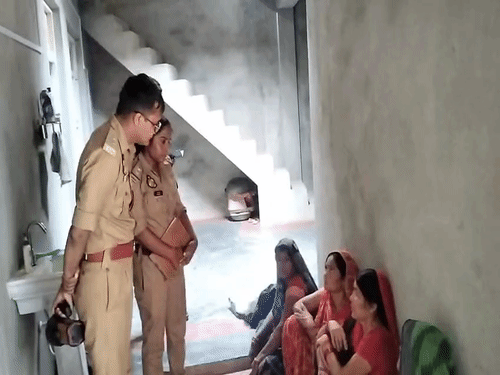 The police questioned the family. The mother tried to mislead by stating suicide. But the whole matter was revealed by a mistake.