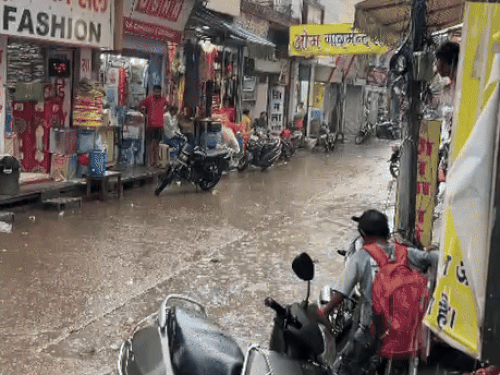 नारनौल में गुरुवार शाम को हुई बारिश