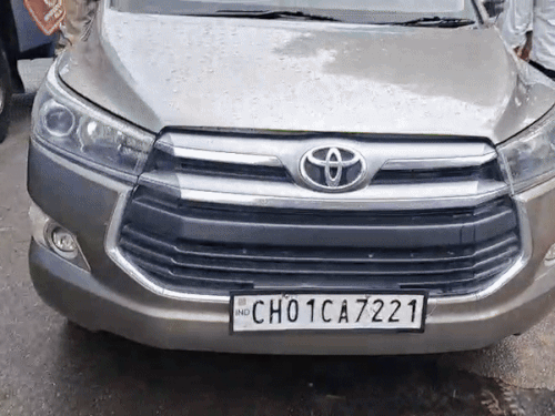 The car of MLA Sheeshpal Keharwala standing near Faramai village.