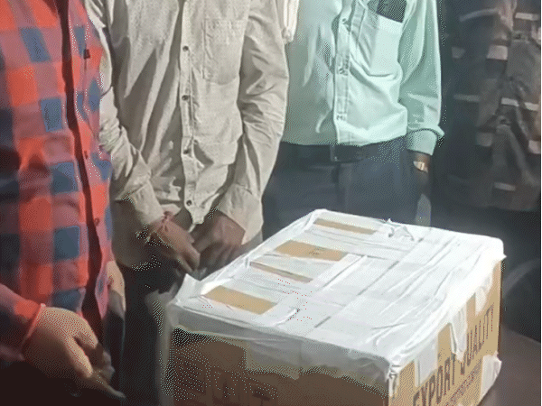 The family was given the body of the newborn in a box with a transparent plastic bag.