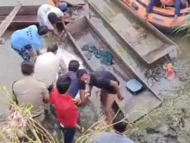 The body of SI Madanlal Nimama was recovered on Monday evening.