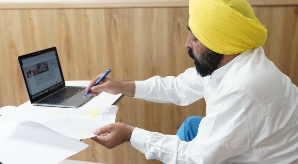 Punjab CM attended the cabinet meeting through video conferencing.