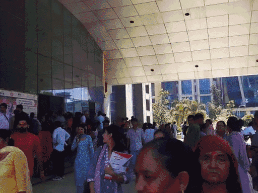 धमकी मिलने के बाद मंडी में नेरचौक मेडिकल कॉलेज एवं अस्पताल खाली कराया गया है। - Dainik Bhaskar