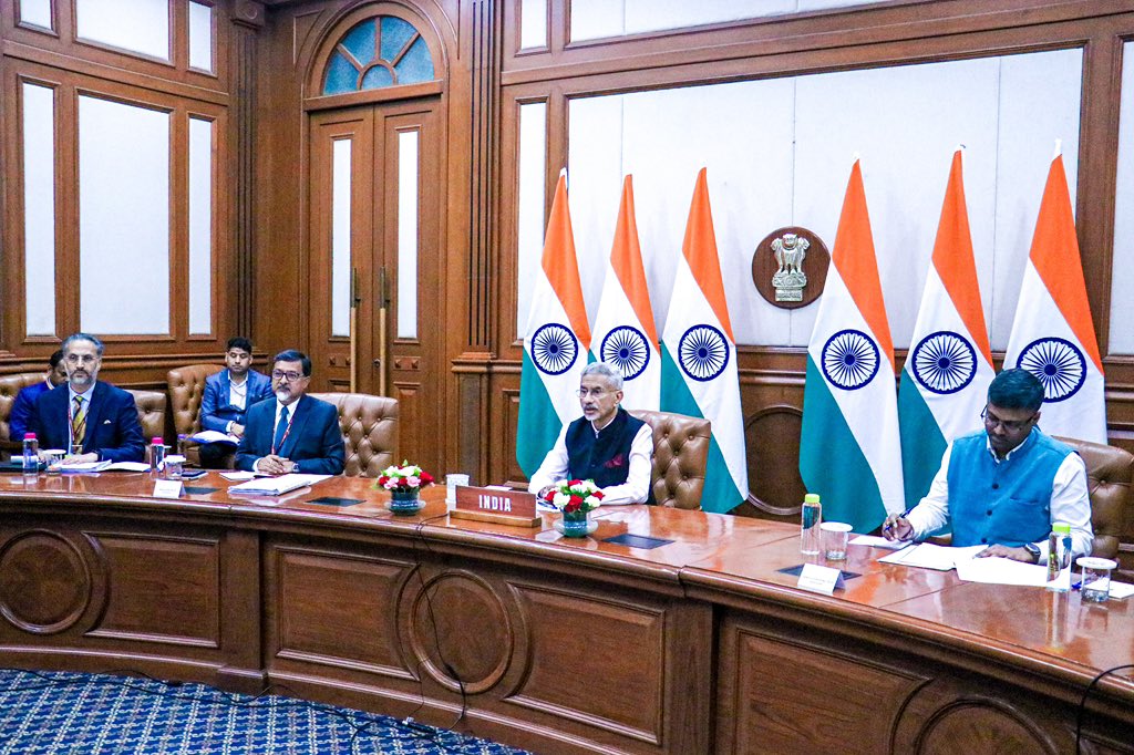 विदेश मंत्री एस जयशंकर ने वर्चुअल समिट में पीएम मोदी की जगह संबोधन दिया।