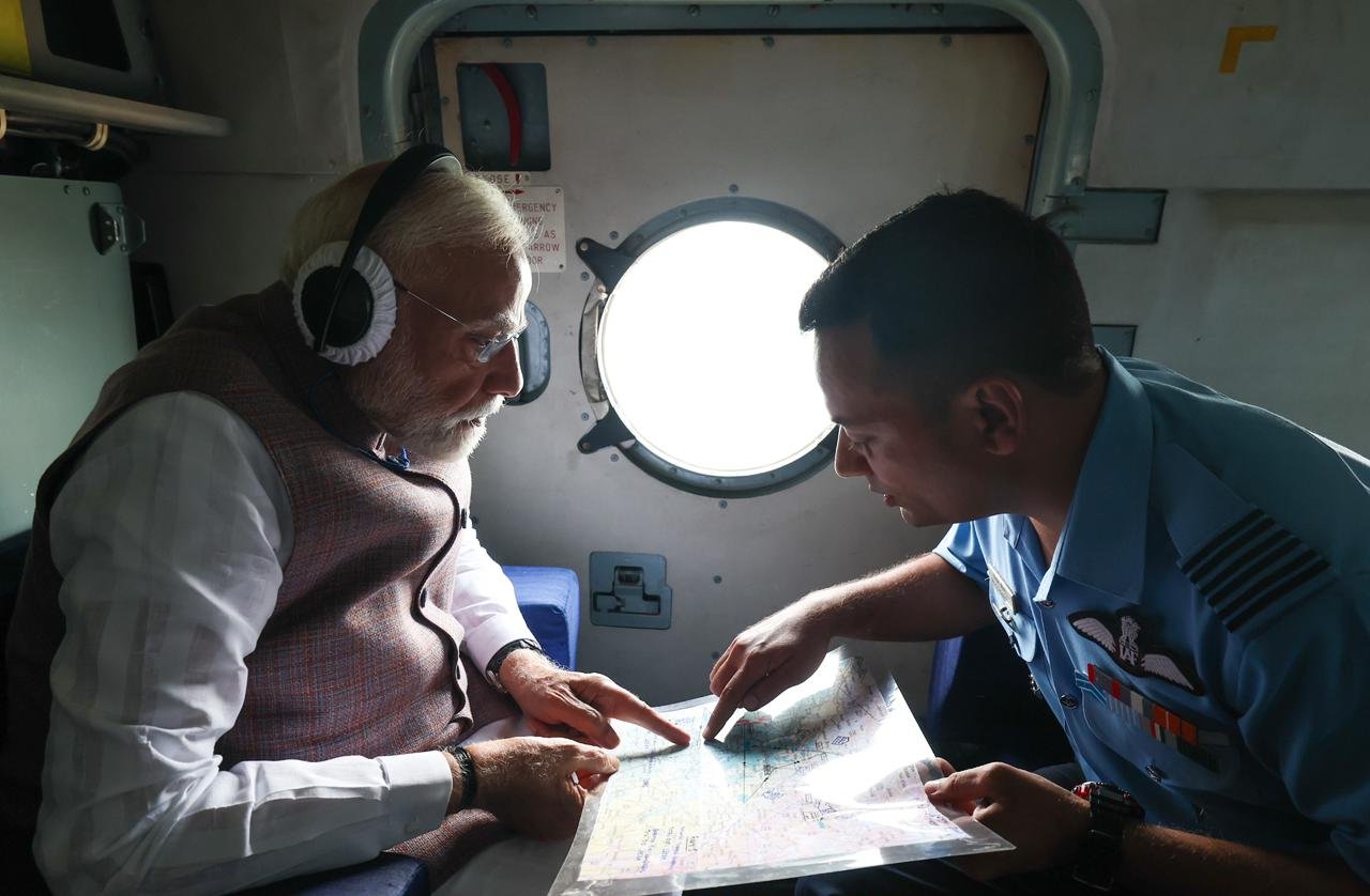 This is the first visit to PM after the flood.