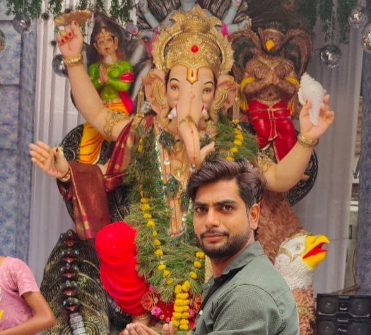 नदी में बहा युवक ललित सैन जिसकी तलाश जारी है।