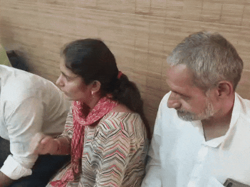 Magan Suhag's sister and father arrived in Rohtak to meet a lawyer.