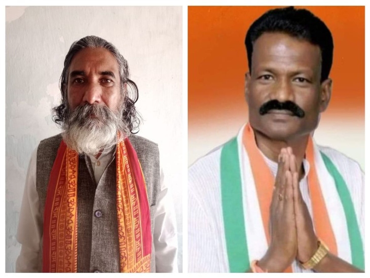 सांसद भोजराज नाग और कांग्रेस उम्मीदवार बीरेश सिंह ठाकुर