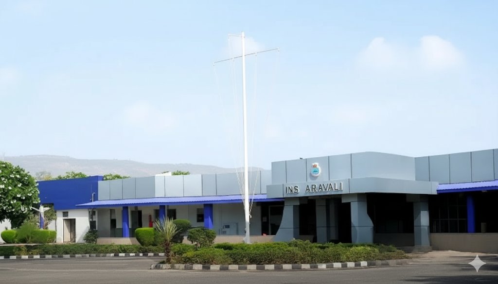 Navy's base center INS Aravalli built on the Aravalli hills in Gurugram.