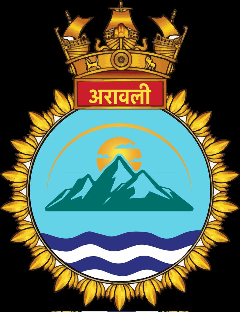 INS Aravalli logo.