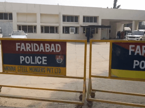 फरीदाबाद पुलिस कमिश्नर कार्यालय।