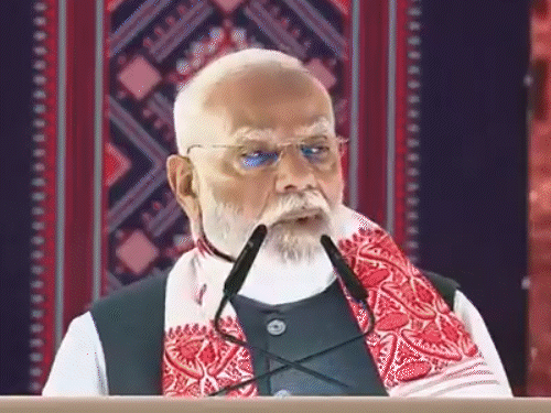 PM Modi LIVE | Narendra Modi Assam Rally Speech Photos Update; Himanta  Biswa Sarma - Bioethanol Plant | असम में मोदी बोले-मैं शिव भक्त, जहर निगल  लेता हूं: कांग्रेस ने घुसपैठियों को