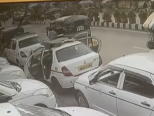 During the escape, the accused tried to stop several auto drivers, but they did not stop.