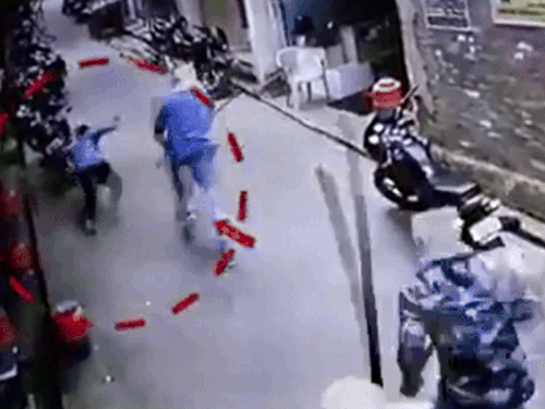 This video is from April 2018. Sunil Kapoor was attacked by some people, in which he was seriously injured. - File photo